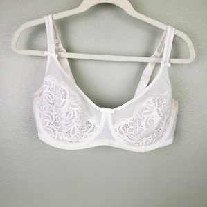 Adore Me White Lace Bra